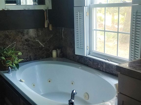 Spa tub in master suite.