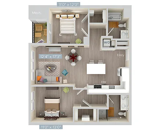 Floor plan B1-urb-1093