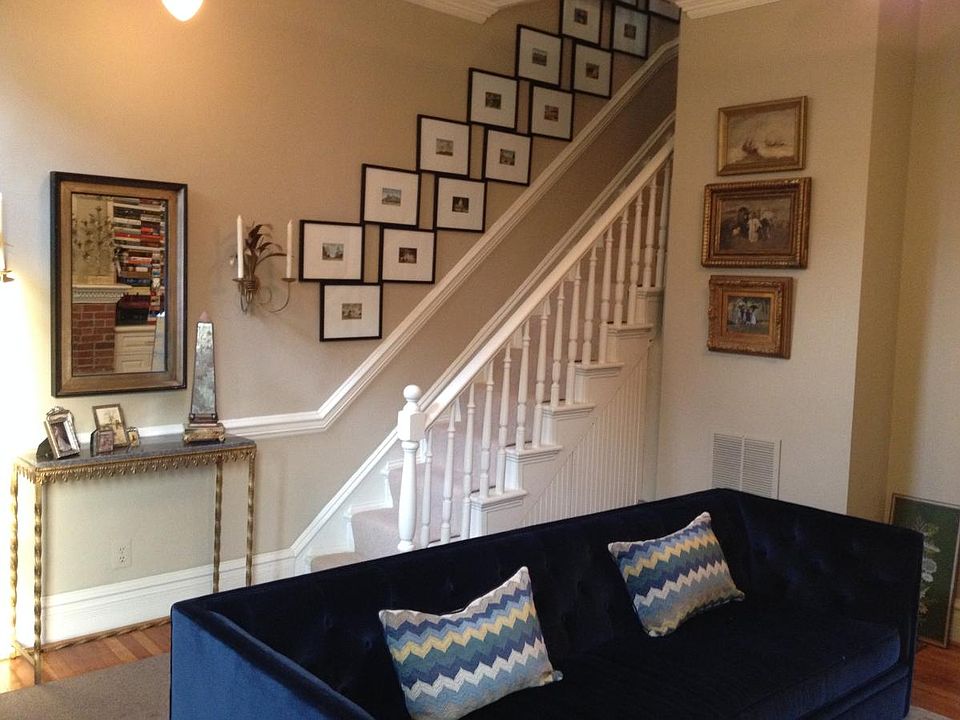 Living room, stairs