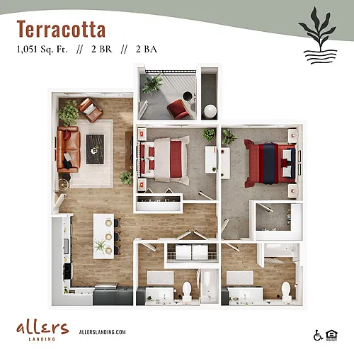 Floor plan Terracotta 120%