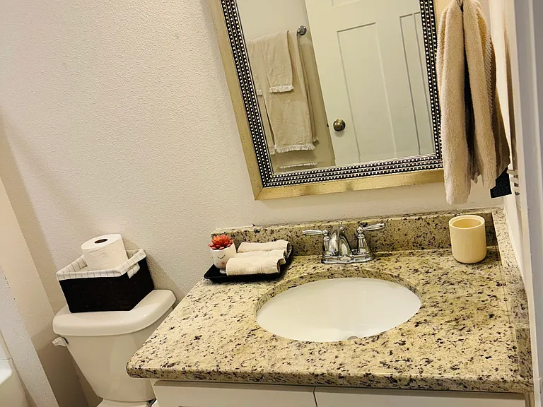 Granite top sink