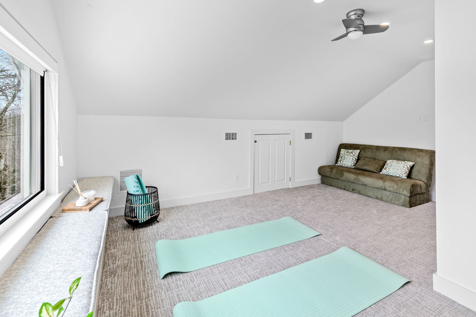  Wellness suite featuring a gym and separate yoga space