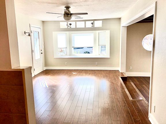 View from breakfast nook with the new Transitional-style light fixtures.