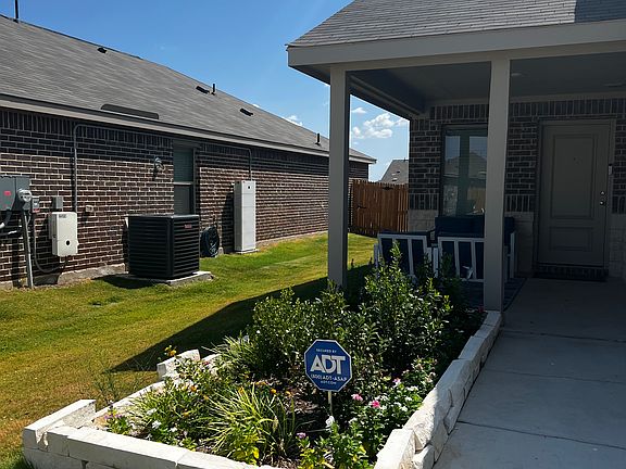 Landscaped flower bed