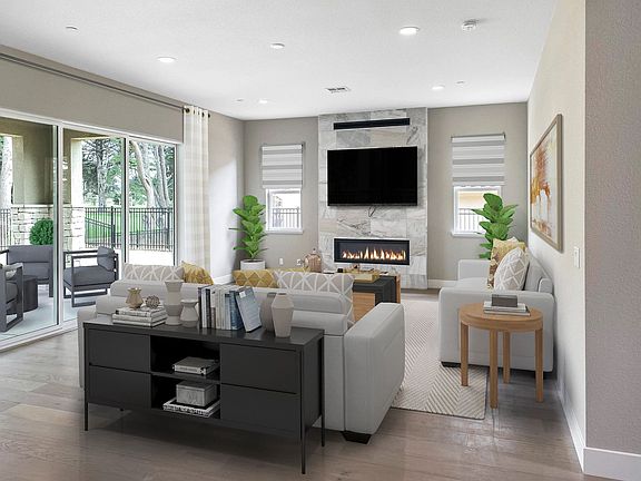 The Enclave Lot 51 Great Room Virtually Furnished