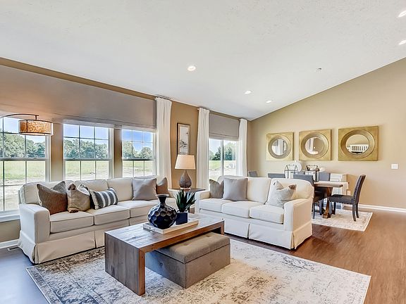 Great room with ample windows
