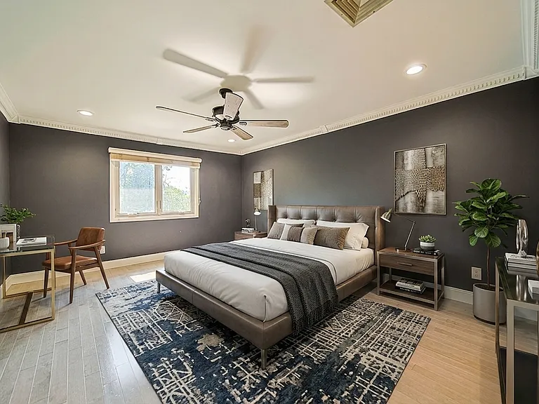 Virtually Staged Primary Bedroom