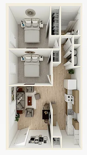 Floor plan Two-Bedroom