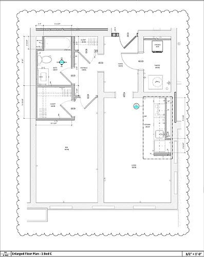 Floor plan 1 Bedroom - Large