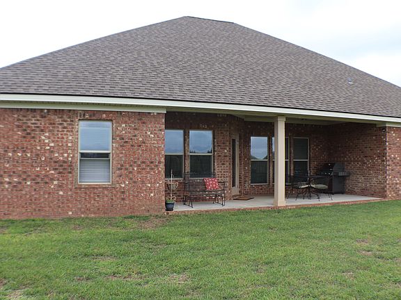 Large covered back porch