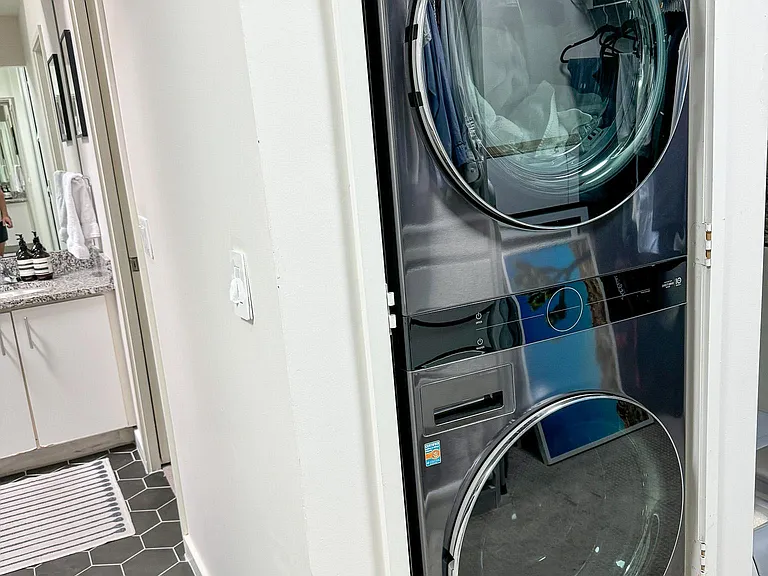 Brand new LG combo washer and dryer located IN CLOSET