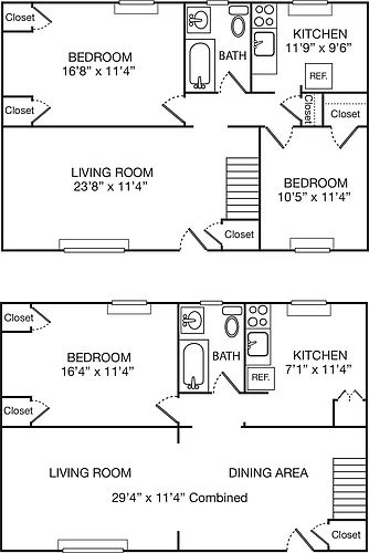 Floor plan 2 BR