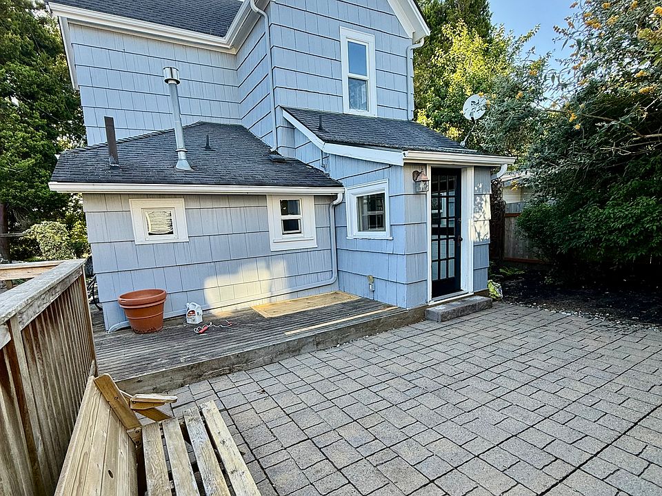 Rear patio space from the kitchen back door