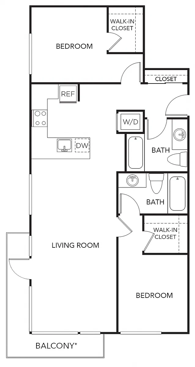 Floor plan 2X2 D1
