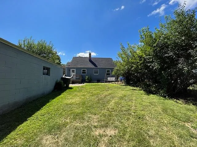 large private backyard