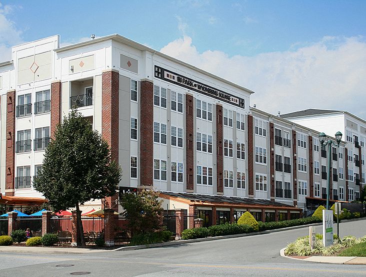 Front apartments with new Brickstone's Restaurant