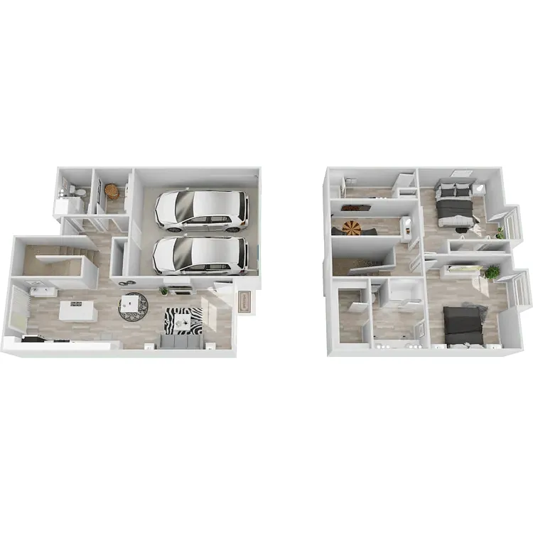 Floor plan 2 Bedroom Plus Den