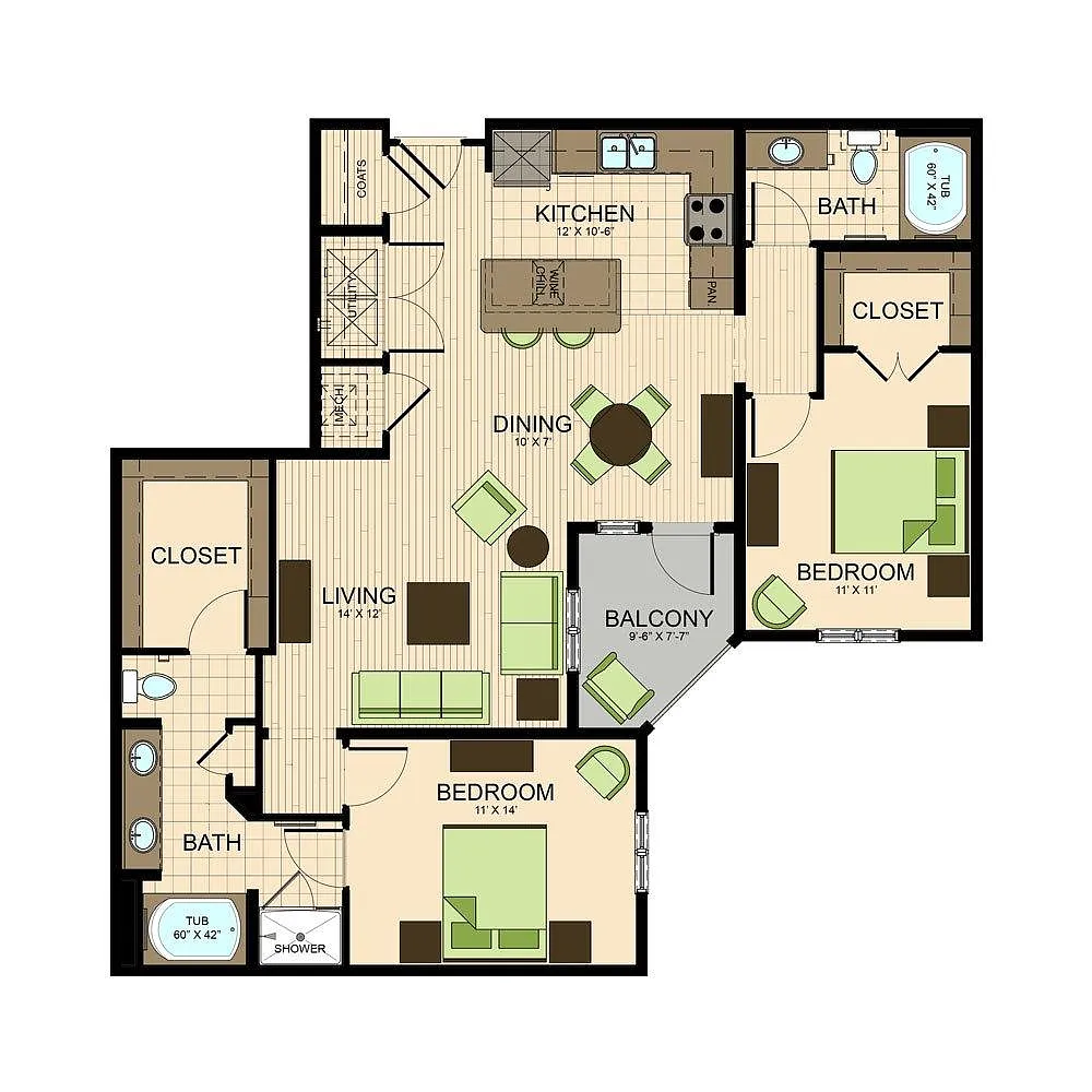 Floor plan B3