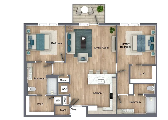 Floor plan The Bayberry