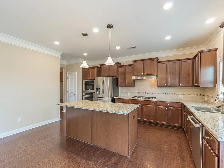kitchen with island and sink on counter