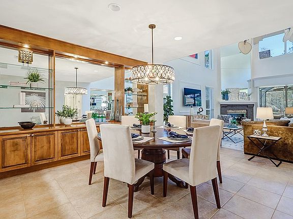 Dining/Living with Built Ins