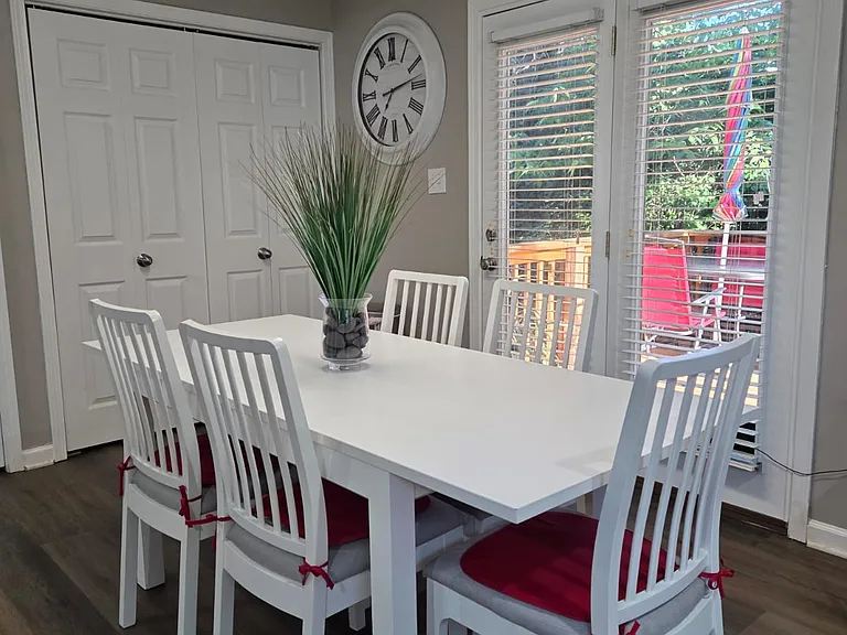 Bright dining area
