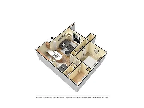 Floor plan 1 Bedroom