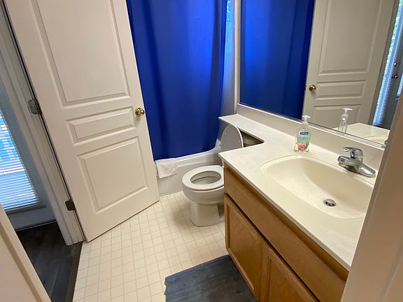 Bathroom, toilet and shower.