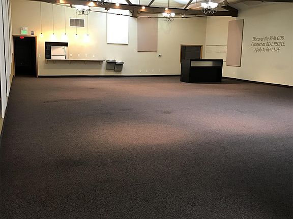 Large gathering room. Rear view.