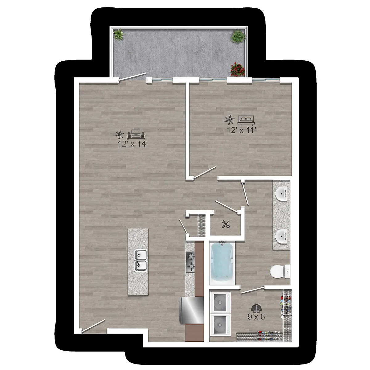 Floor plan 1 F
