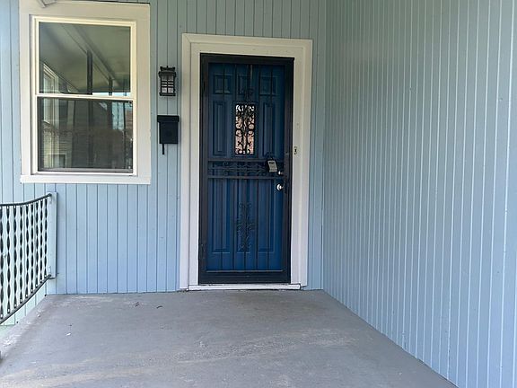 Front door with covered porch