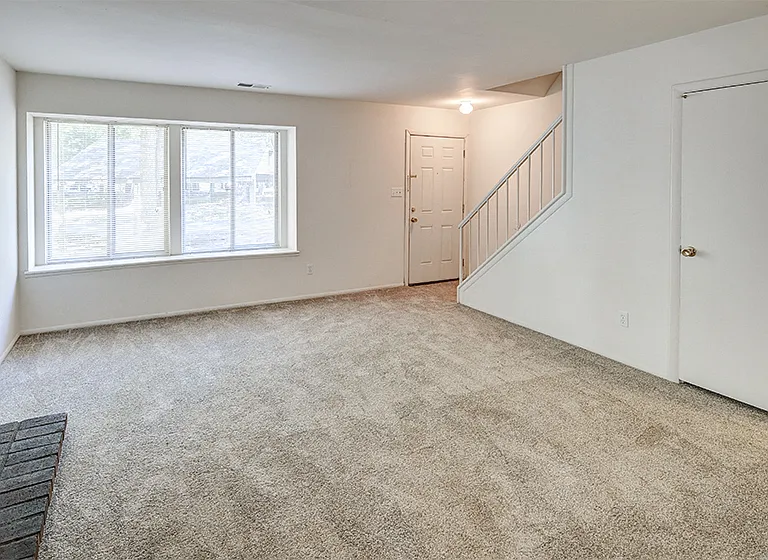 Townhome Living Room at The Woods of Eagle Creek