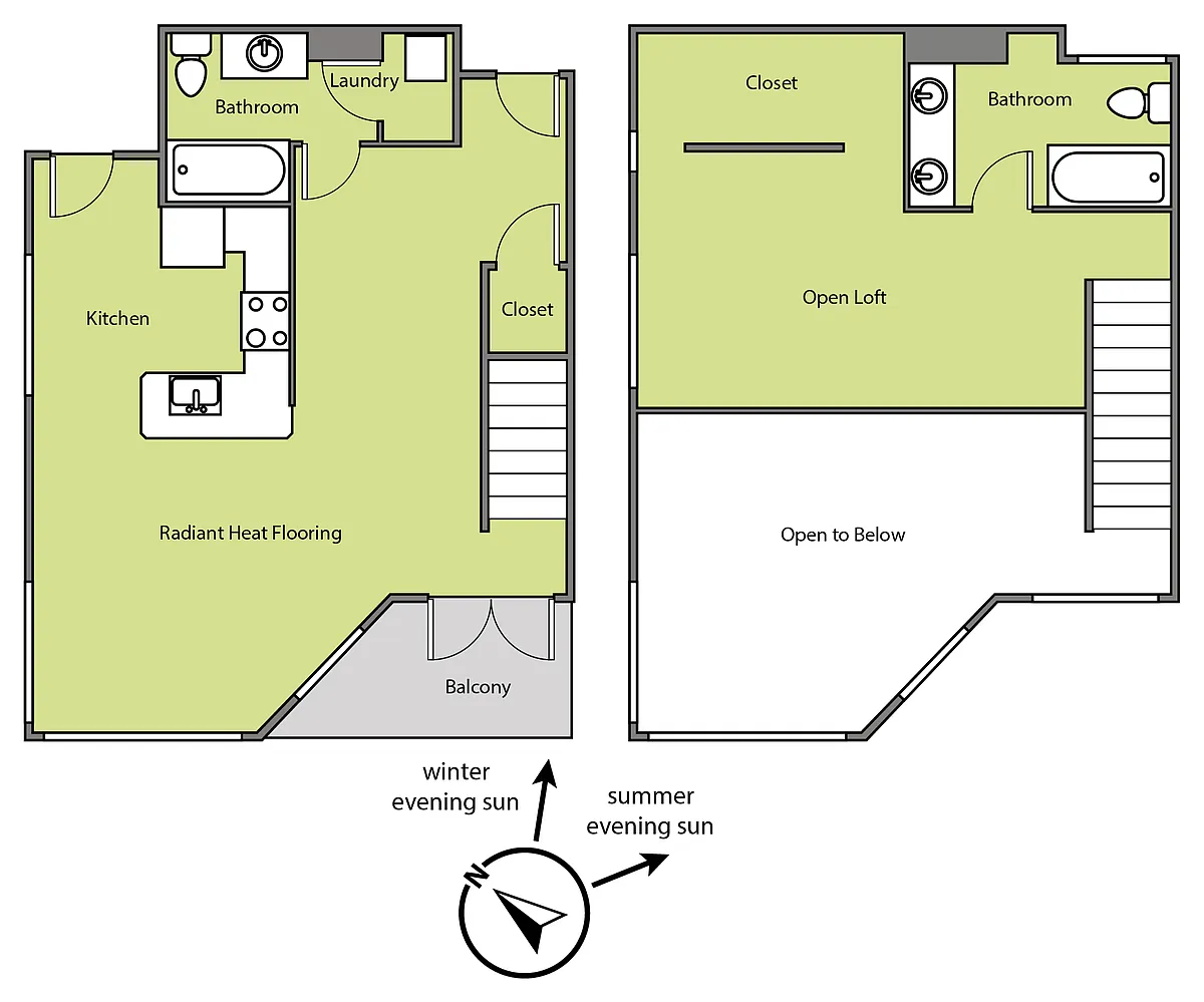 Floor plan Lofts WAITLIST ONLY - none available