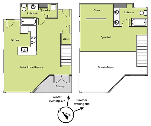 Floor plan Lofts WAITLIST ONLY - none available