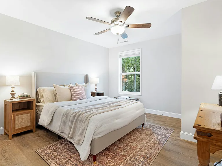 Second bedroom, upstairs, faces front of house