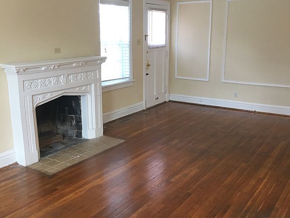 Living room with fire place