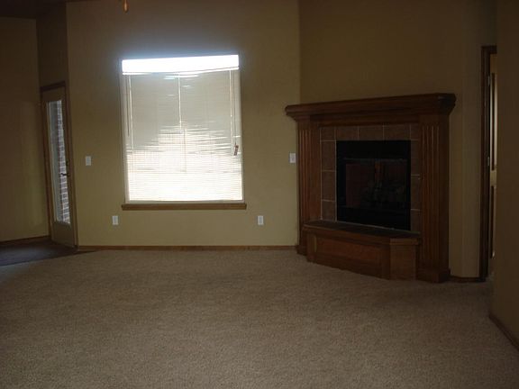 family room with fireplace