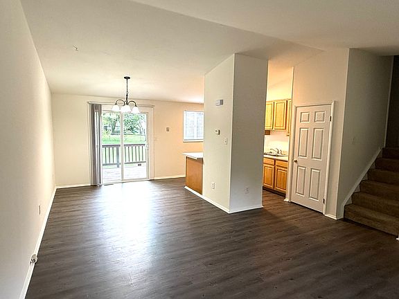 Open plan living/dining/kitchen.
