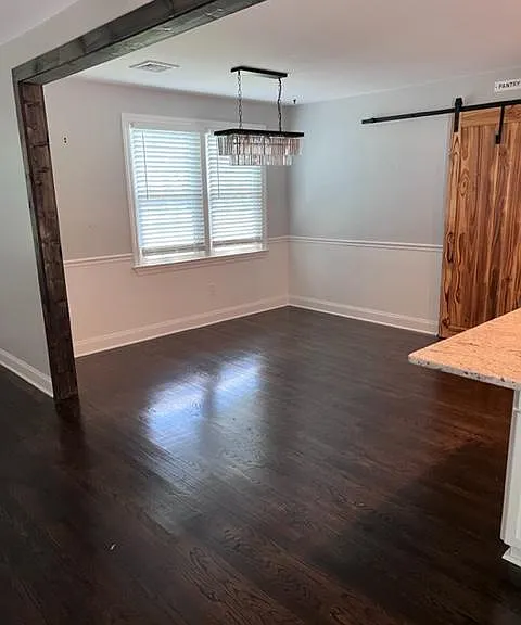 Open formal dining area