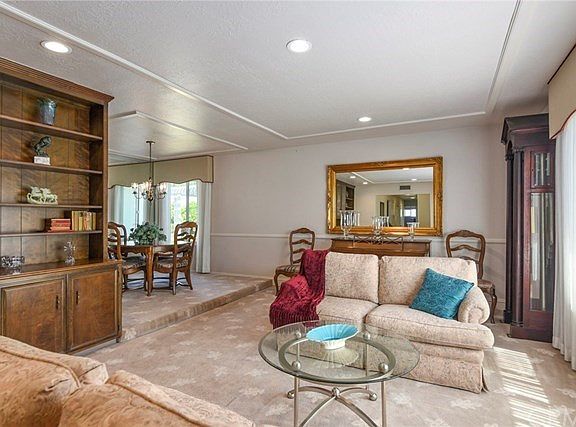 Sunken Living Room to Dining Room