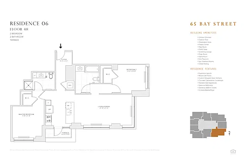 Floor plan 2 BR 2 BA Res 06: FL 48