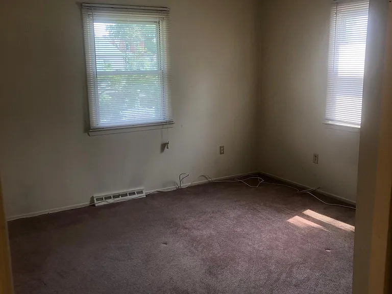 View of front bedroom from hallway