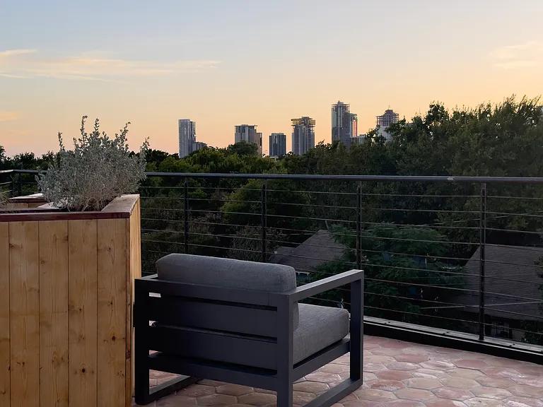 Rooftop deck complete with panoramic views.