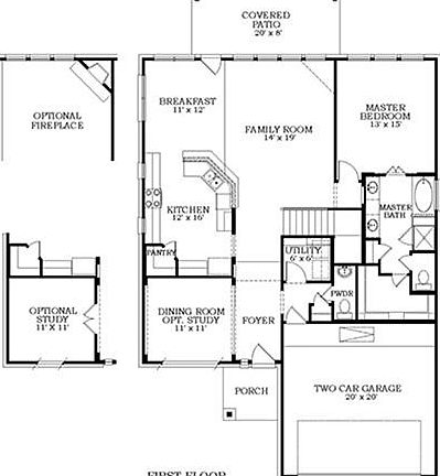 Lennar Homes Brookstone Collection Terrazzo Plan 1st Floor Shown *Features, amenities, floor plans, 