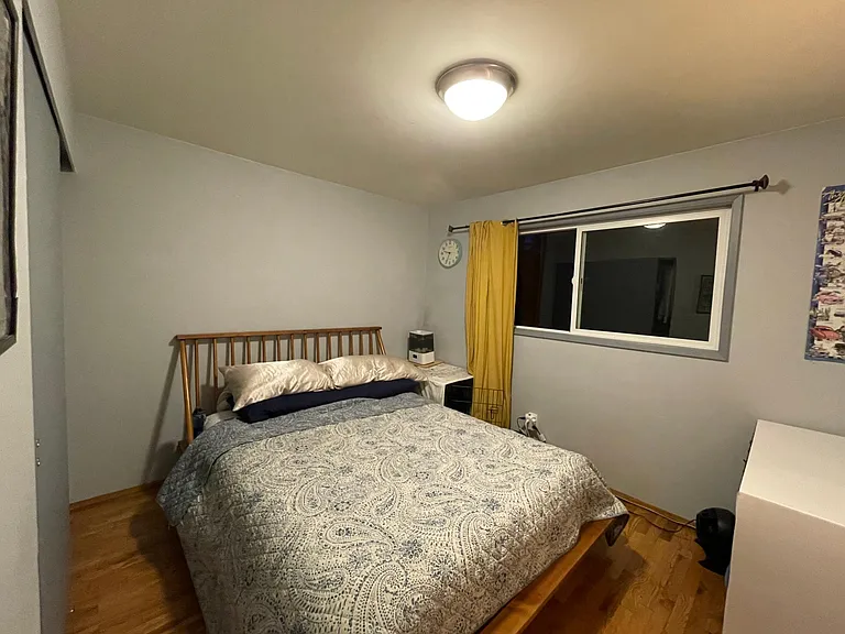 Master bedroom with all privacy with window to the backyard