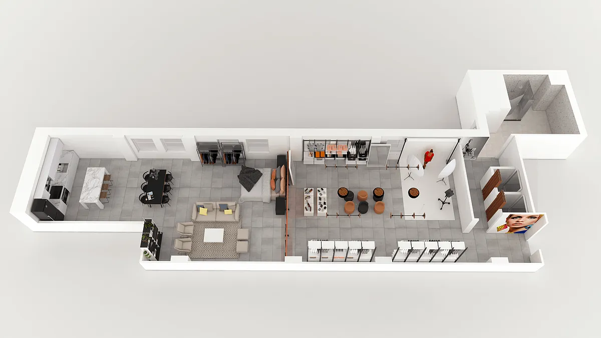 Floor plan LIVE-WORK LOFT N