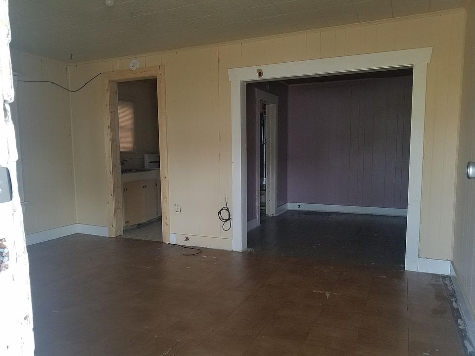 Looking in from front door.