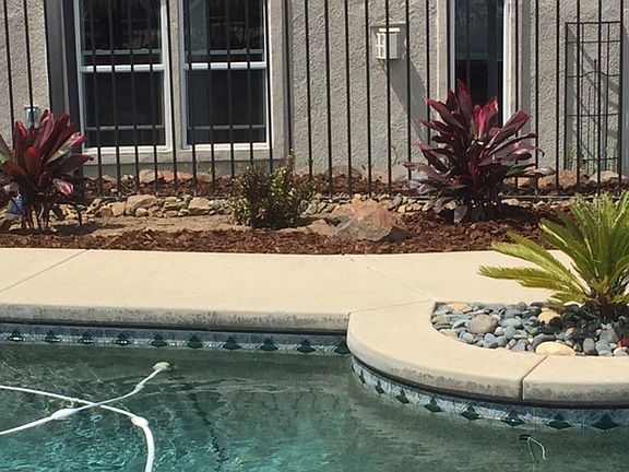 side of house from pool