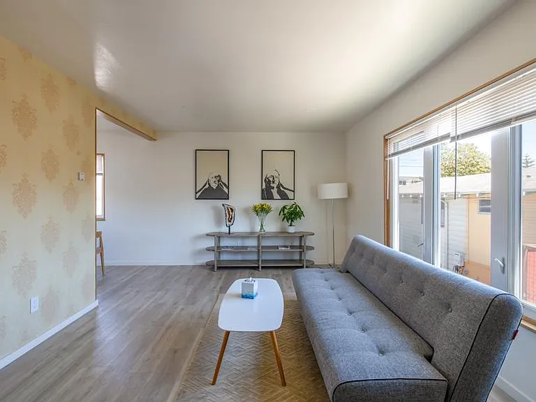 Living room with plenty of natural light