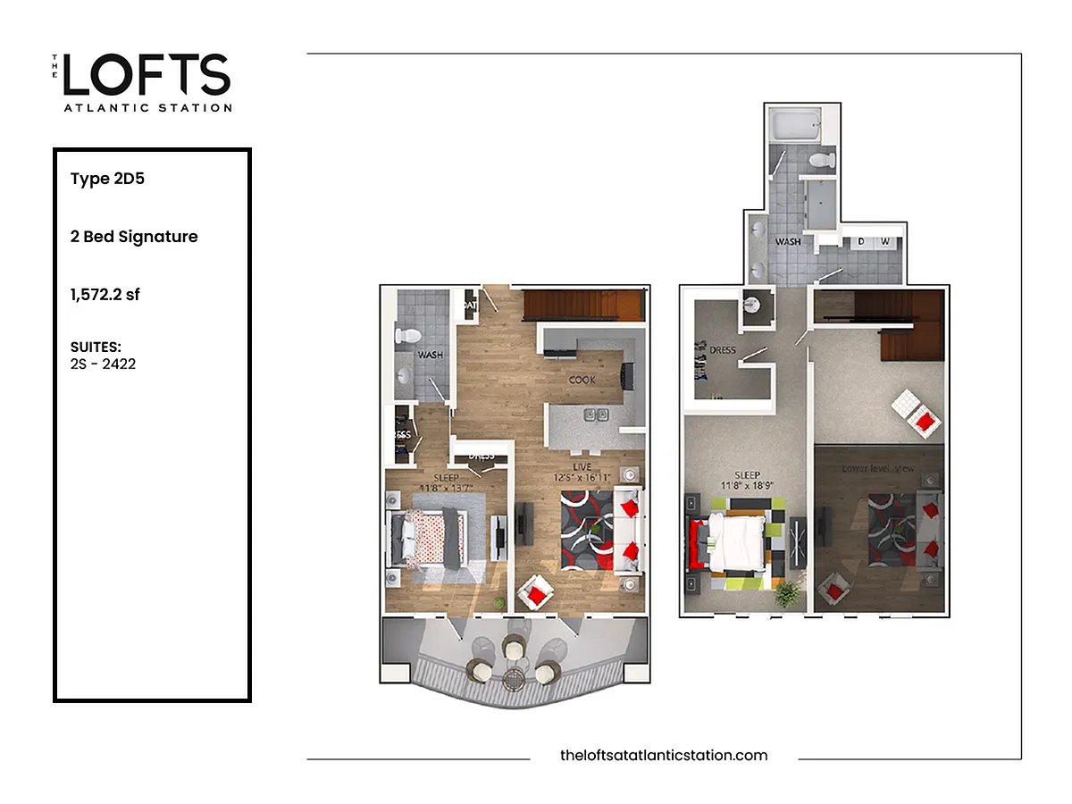 Floor plan 2D5 - 2 Bed Signature